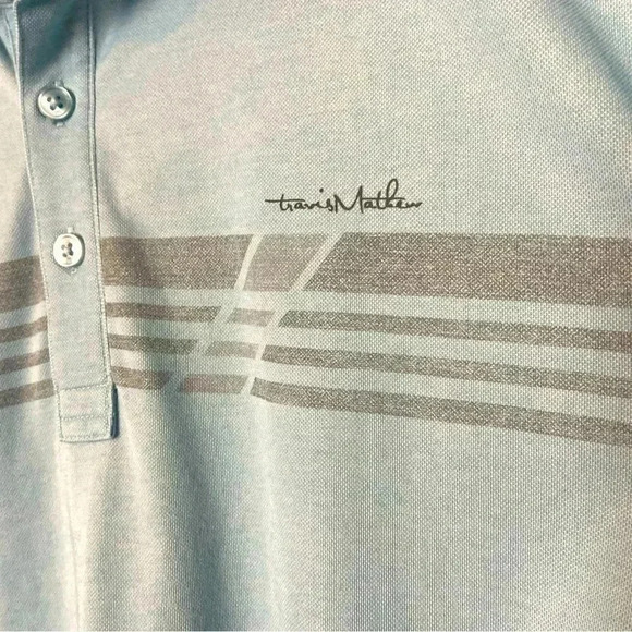 Travis Mathews Kalama Cove Polo Light Blue Golf size L Large - Picture 4 of 9